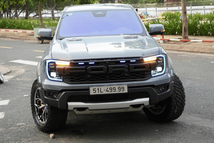 Hệ thống led đầu xe kết hợp mặt calang 