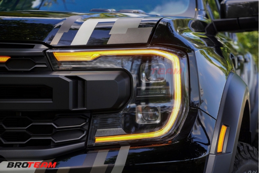 Mí led trang trí ánh sáng phần đầu xe Ford Ranger Raptor