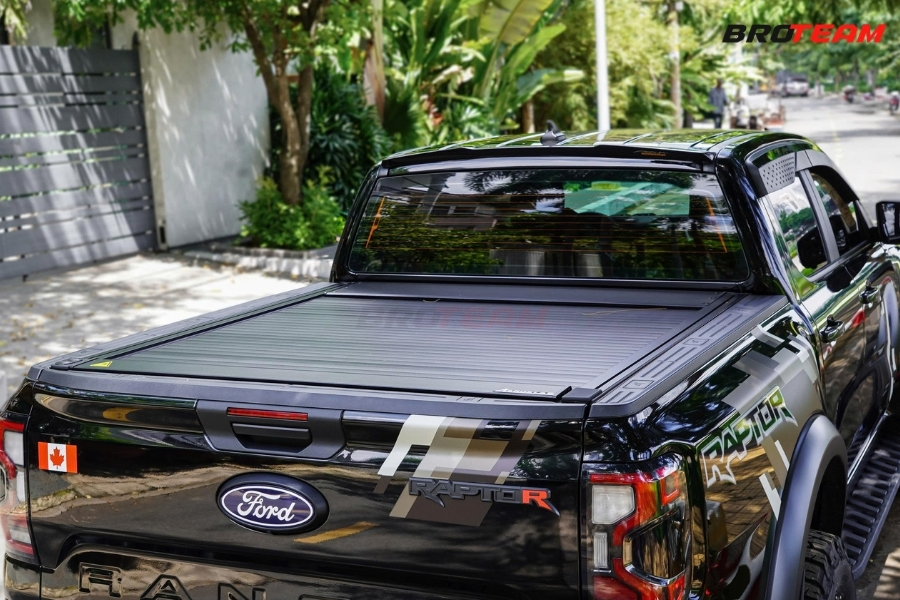 Nắp Thùng Cuộn Điện Ford Ranger Raptor Hỗ Trợ Che Tránh Hàng Hoá