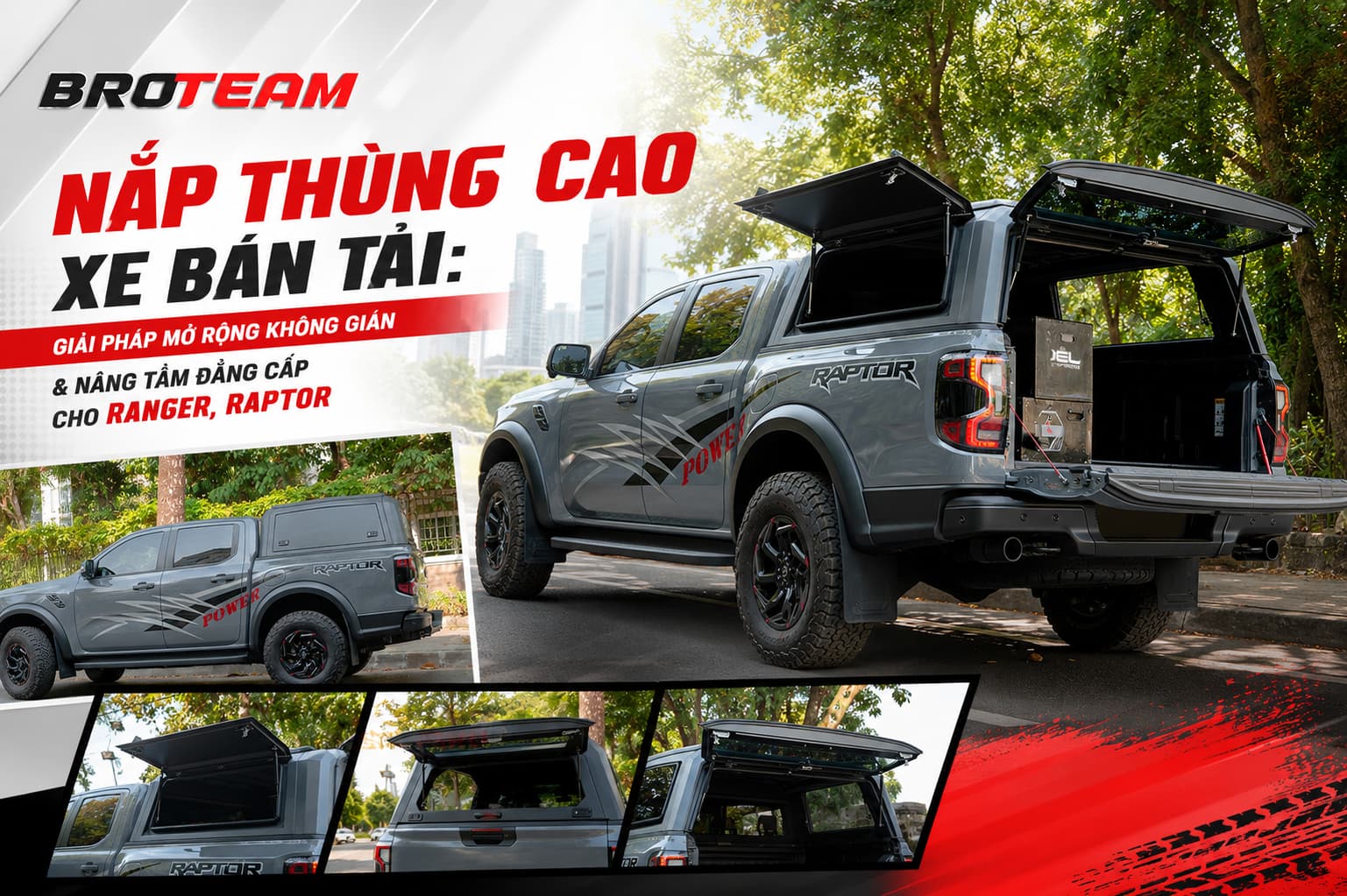 Nắp thùng cao xe bán tải cao cấp