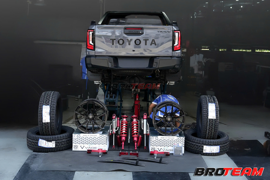 Phuộc Profender 2.5 Tune Series (chỉnh 8 mức) cho Toyota Hilux