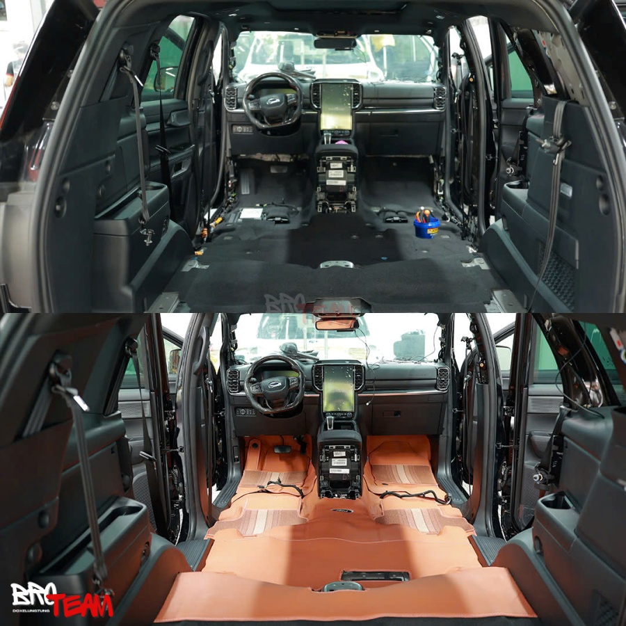 Lót sàn da Fiber 360 độ full nội thất Ford Everest 2026