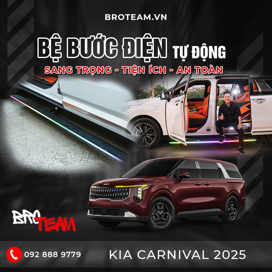 Bệ bước điện cho xe Kia Carnival 2025