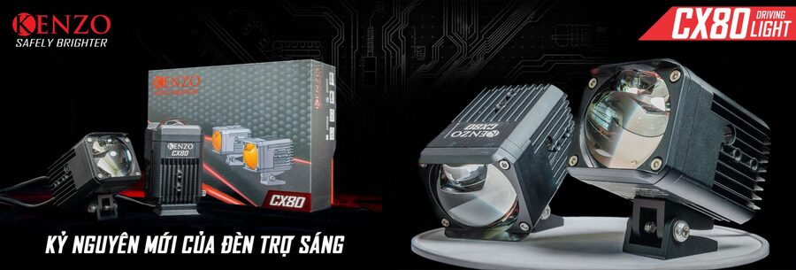 Đèn trợ sáng bi cầu Kenzo CX80
