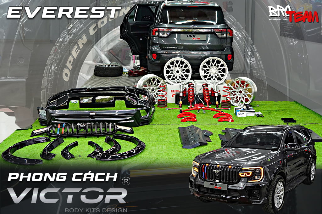 Bộ Bodykit Victor V2 mặt calang BMW cho Everest