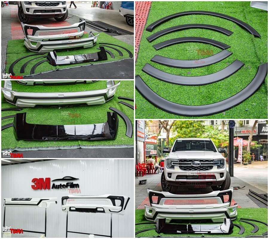 Bodykit Victor Thái Lan mặt ca lăng chữ Ford cho Ford Everest 