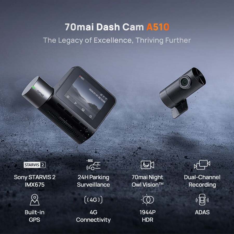 Camera hành trình 70mai A510 4G