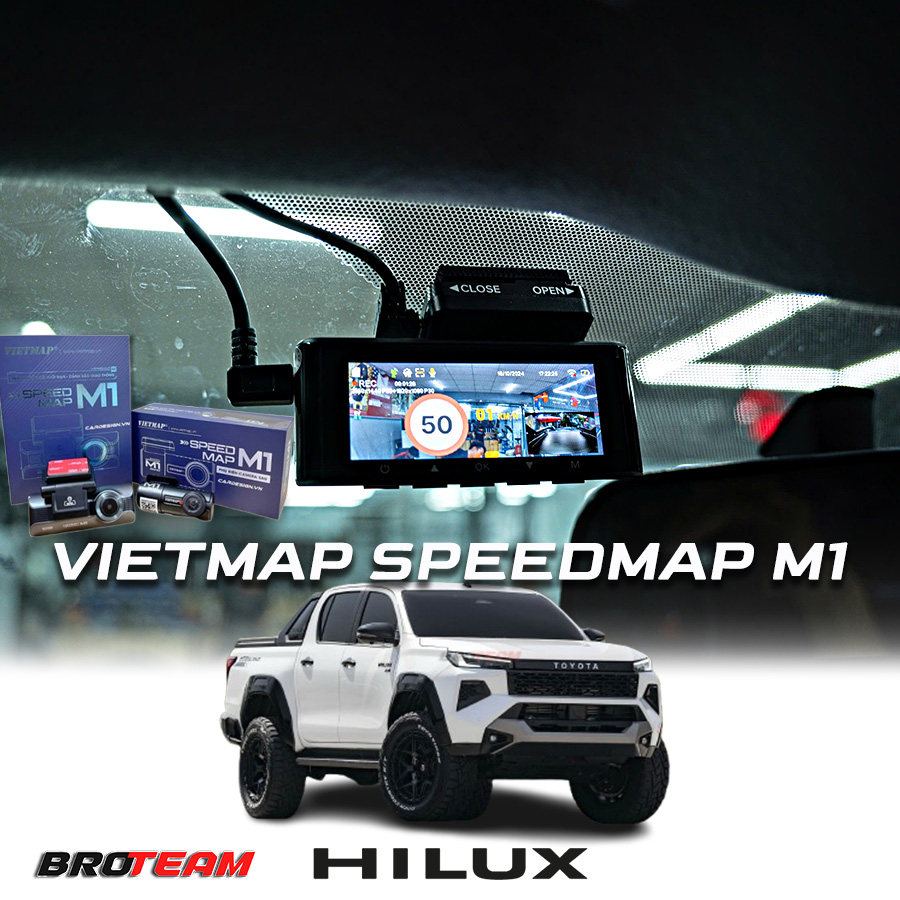 Camera hành trình Vietmap Speedmap M1 ô tô Toyota Hilux