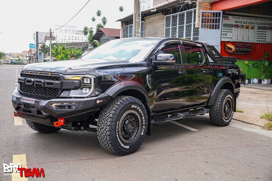 Cụm đèn pha Full LED 2 Projector phong cách MATRIX cho Ford Ranger 2023