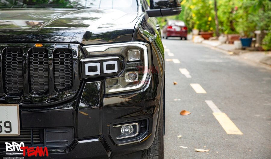 Cụm đèn pha Full LED 2 Projector phong cách MATRIX cho Ford Ranger 2023