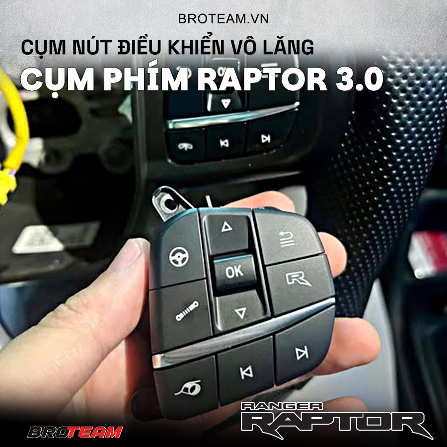 Cụm nút điều khiển vô lăng Raptor 3.0
