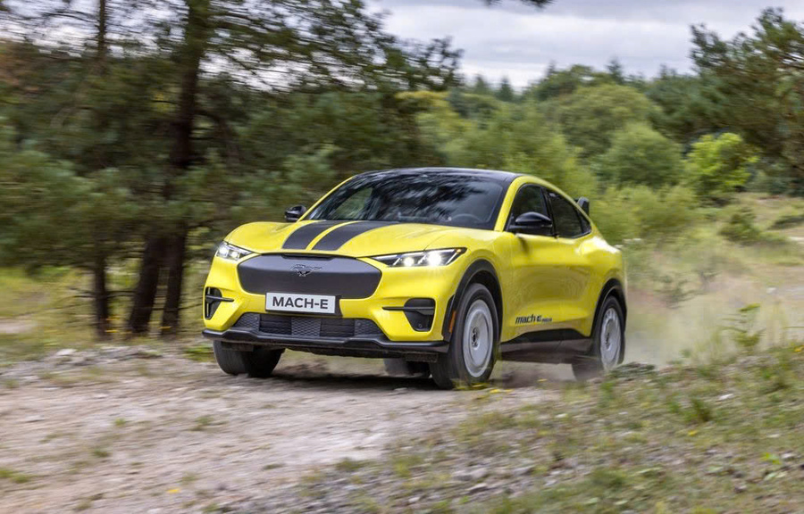 Dán Decal Tem Xe Ô Tô Ford Mustang Mach-E