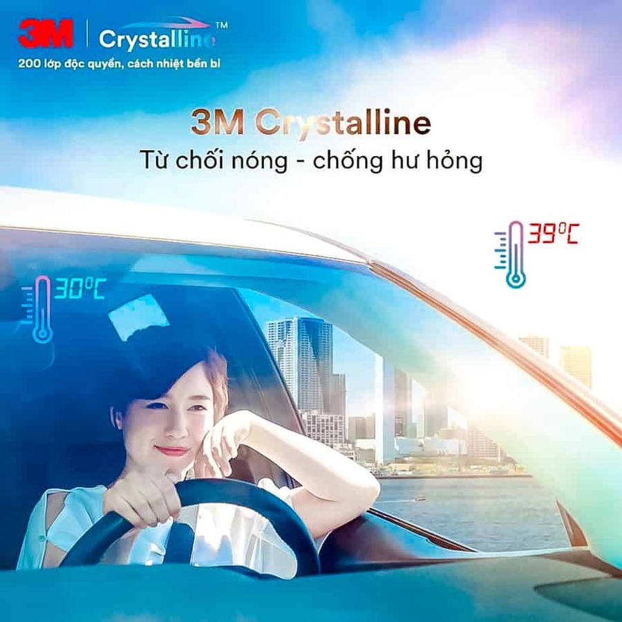Dán Phim Cách Nhiệt 3M Crystalline Cho Vinfast VF3