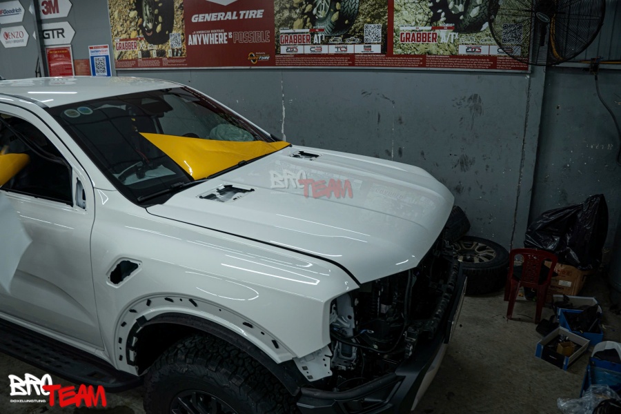 Dán Wrap Đổi Màu Xe Ford Ranger
