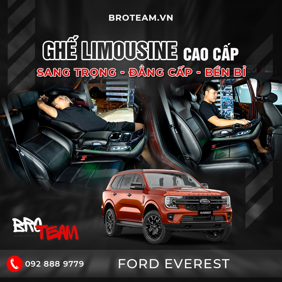 Độ Ghế Limousine Ford Everest 2024