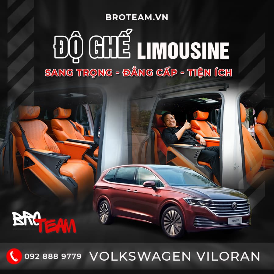 Độ Ghế Limousine Xe Volkswagen Viloran