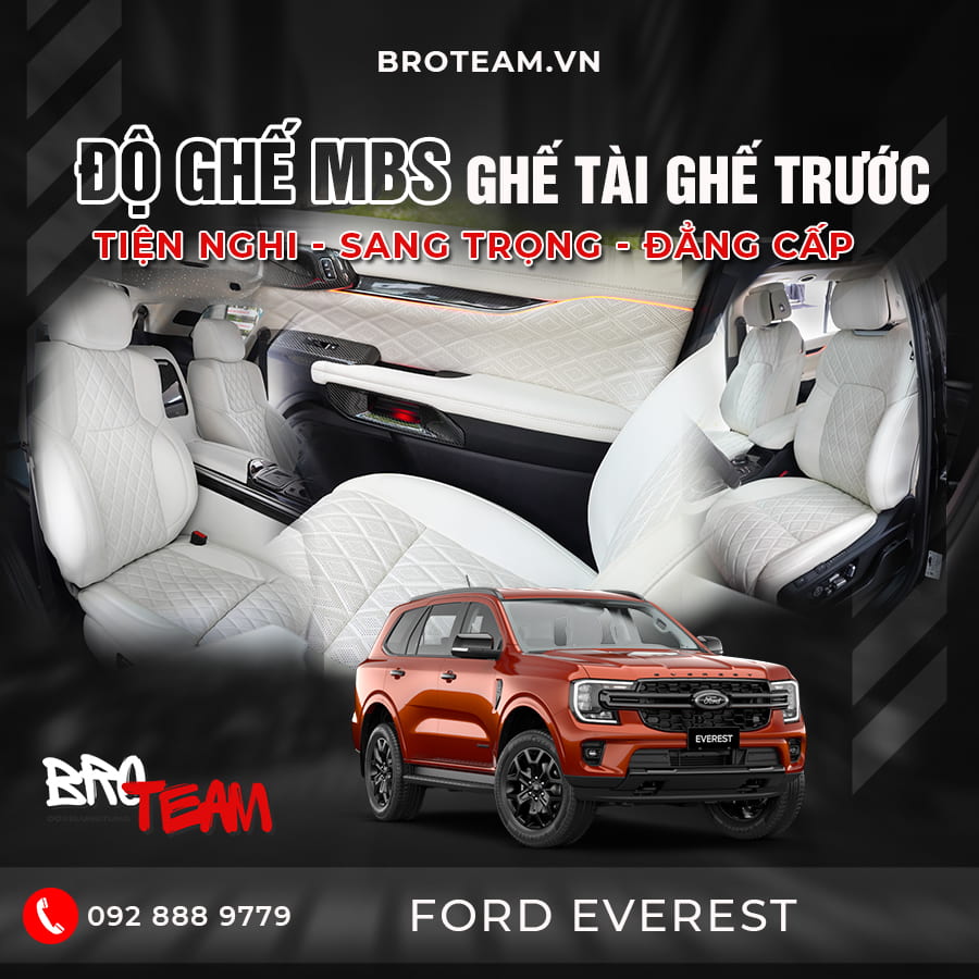 Độ Ghế MBS Ghế Tài Ghế Trước Ford Everest