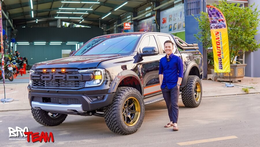 Độ Mặt Calang Ford Ranger Chữ Ford