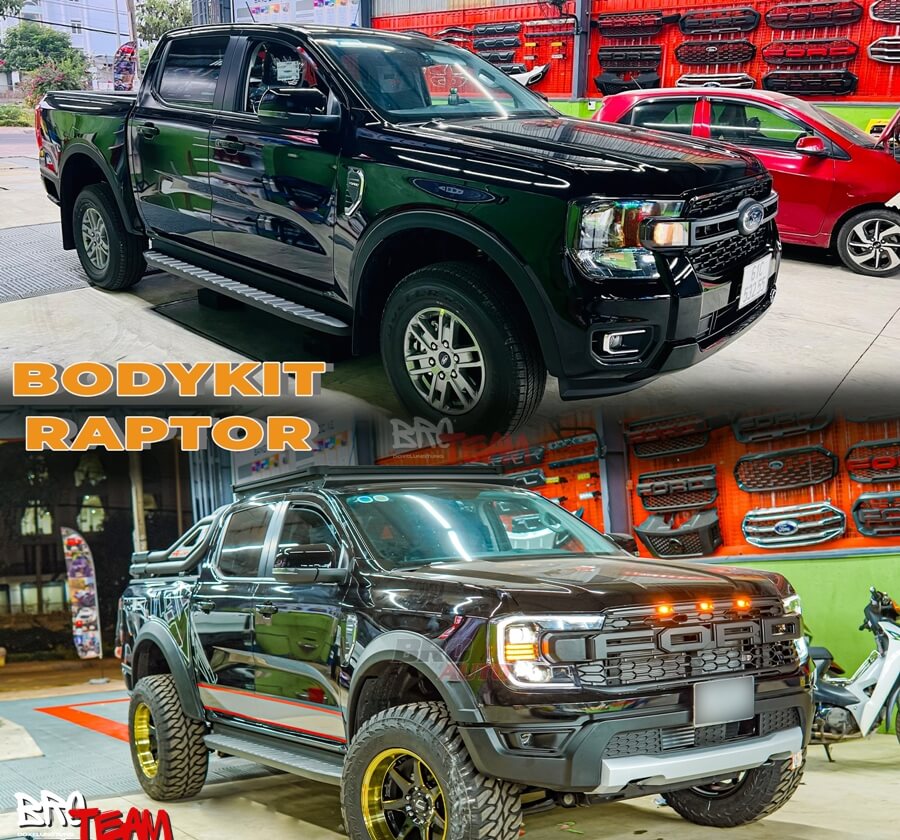 Độ Mặt Calang Ford Ranger Chữ Ford