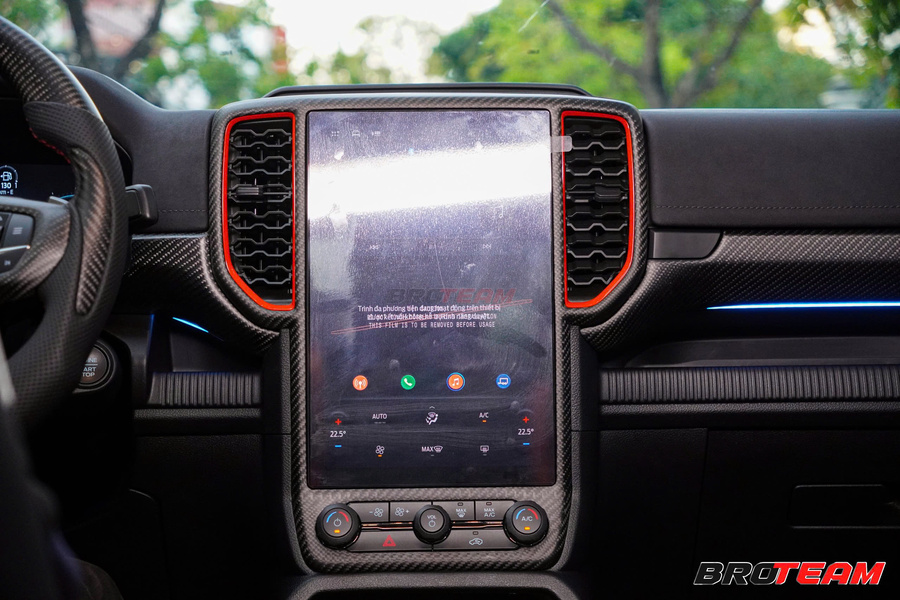 Nội thất Carbon Fiber mờ cho Ford Ranger Raptor