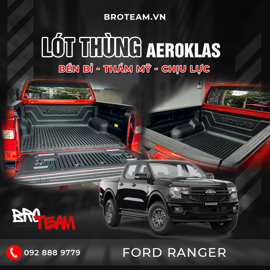 Lót Thùng Xe Ford Ranger Aeroklas