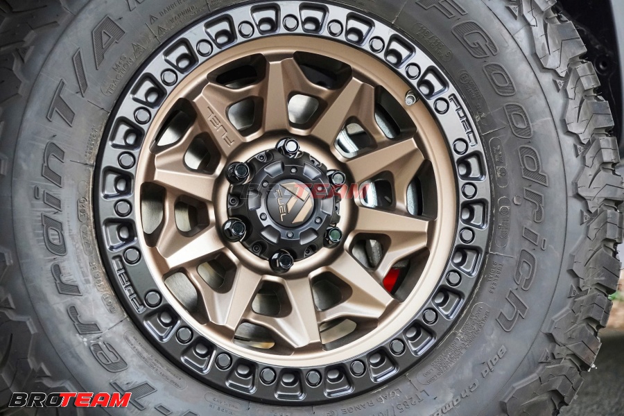 Mâm Fuel Covert D696 Matte Bronze Black Ring