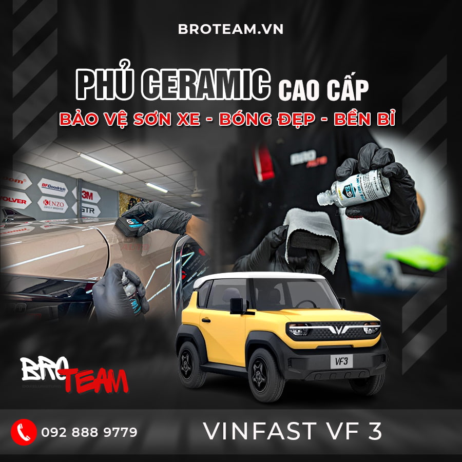 Phủ Ceramic cho xe VinFast VF3