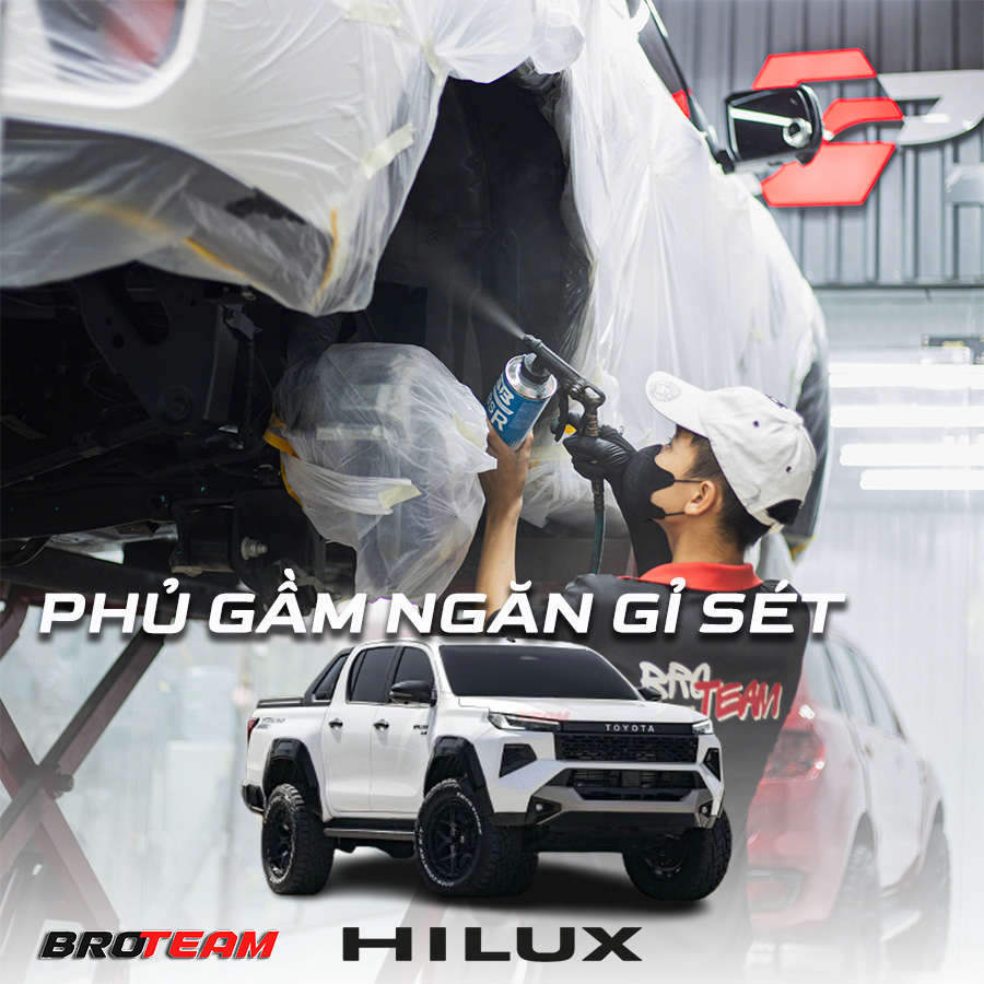 Phủ gầm ô tô Toyota Hilux