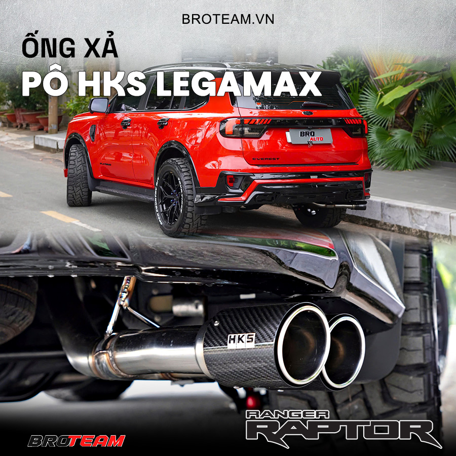 Pô HKS Legamax cho Ford Raptor