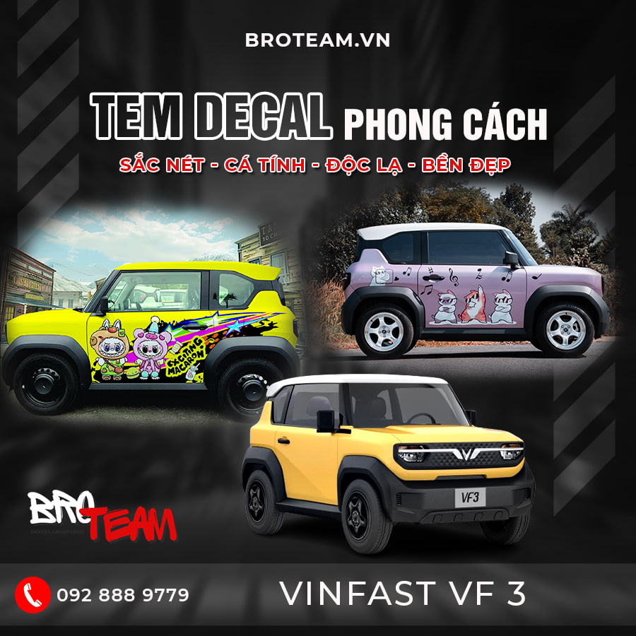 Tem Decal Cho Vinfast VF3