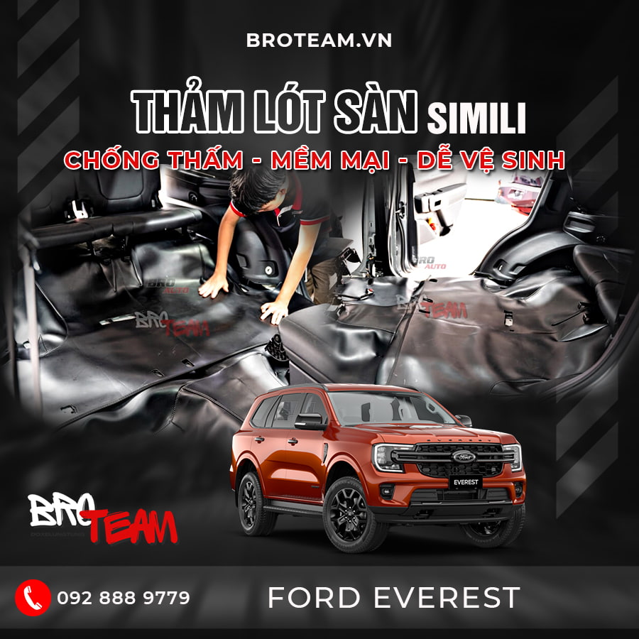 Thảm Lót Sàn Simili Ô Tô Ford Everest