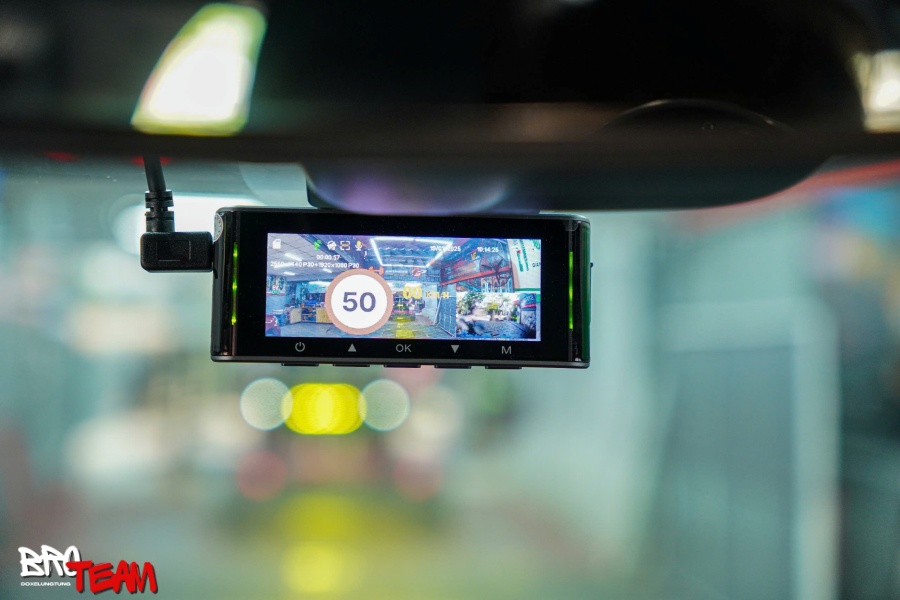 VF3 lắp Camera hành trình trước sau Vietmap Speedmap M1