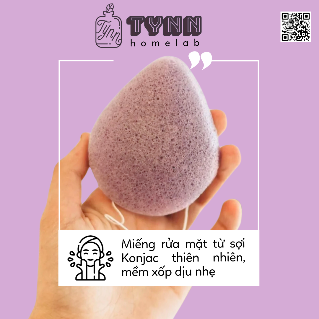 Miếng rửa mặt Konjac Sponge