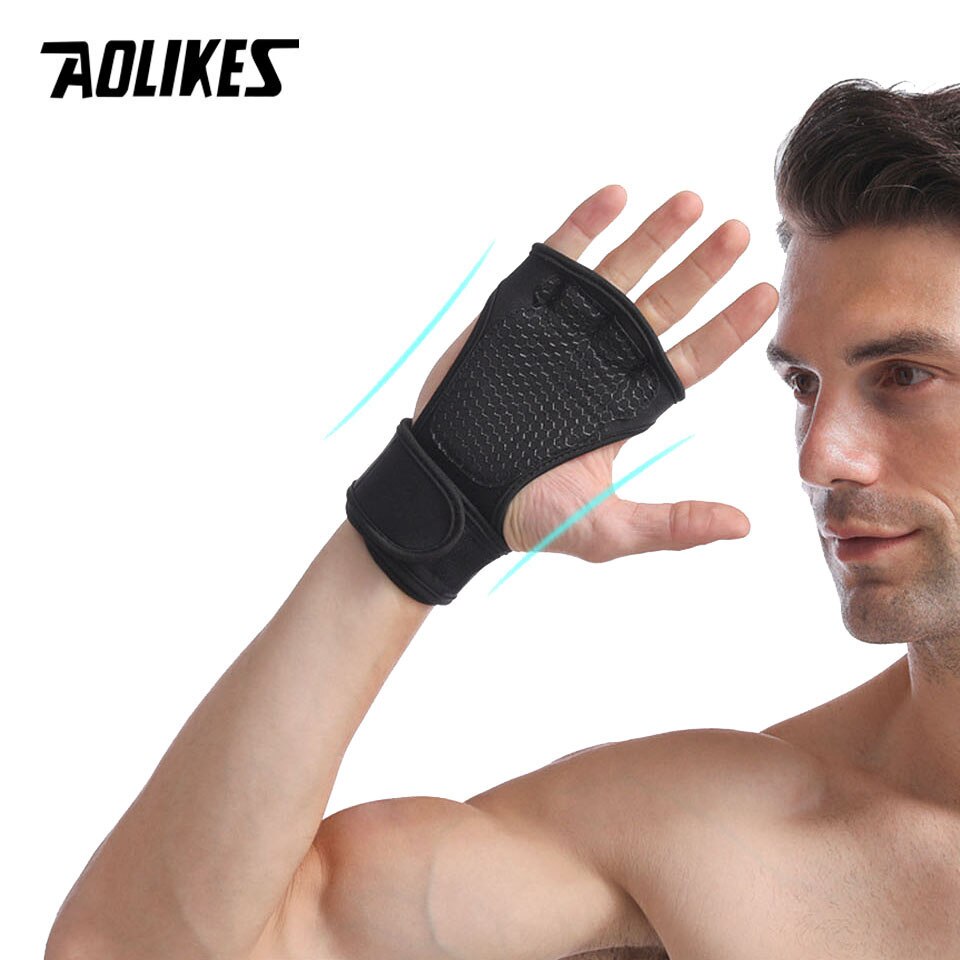 Găng Tay Nâng Tập Tạ Gym Có Quấn Aolikes 117