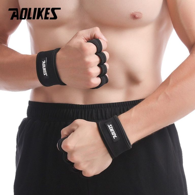 Găng Tay Nâng Tập Tạ Gym Có Quấn Aolikes 117