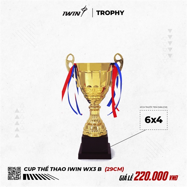 Cúp ly iWin Nhỏ WX3 31cm
