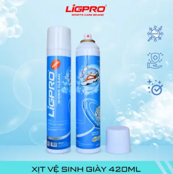 XỊT VỆ SINH GIÀY LIGPRO (chai 420ml)