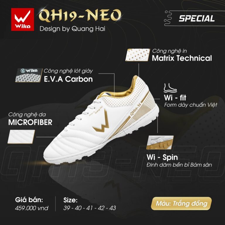 Giày đá bóng Wika QH19 NEO Quang Hải