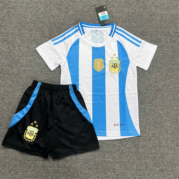 QA Bóng Đá Argentina trẻ em Trắng xanh