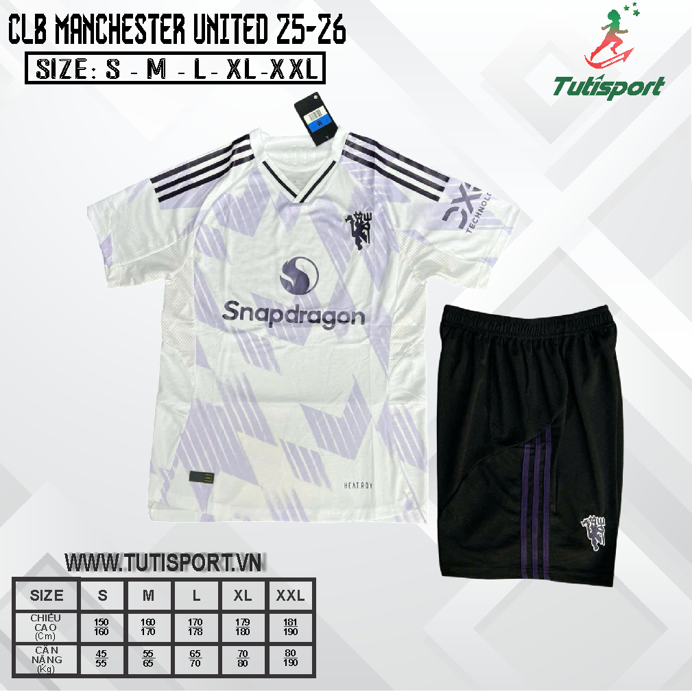 Quần Áo Bóng Đá Manchester United Đen mùa 25/26