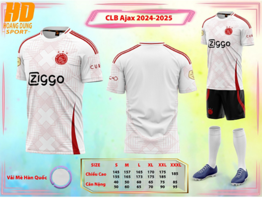 QA BÓNG ĐÁ AJAX TRẮNG
