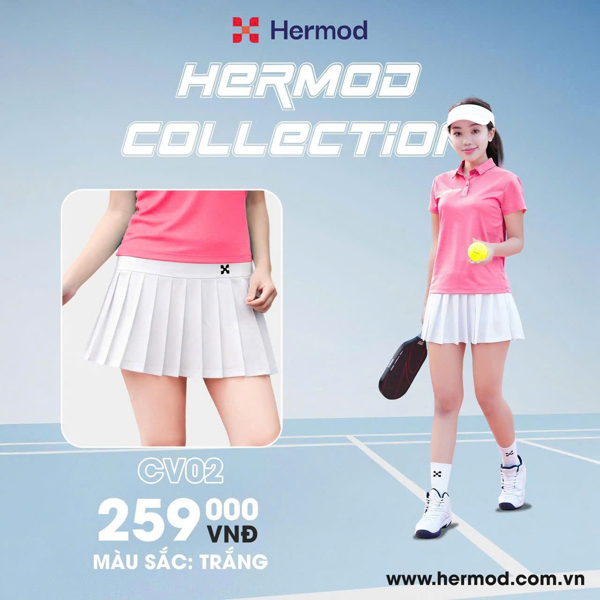 Váy thể thao nữ HERMOD CV02 Trắng