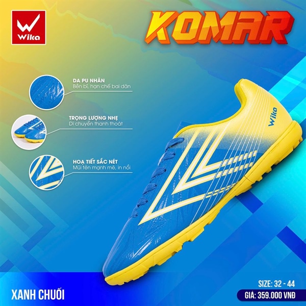Giày trẻ em Wika Komar Xanh Chuối