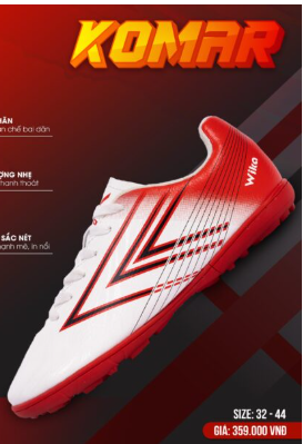 Giày Bóng Đá Wika Komar Trẻ Em
