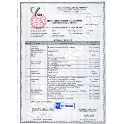 TPBVSK HỒNG SÂM KIỆN KHANG - HỘP QUÀ TẾT (Combo 2 lọ 30 viên)