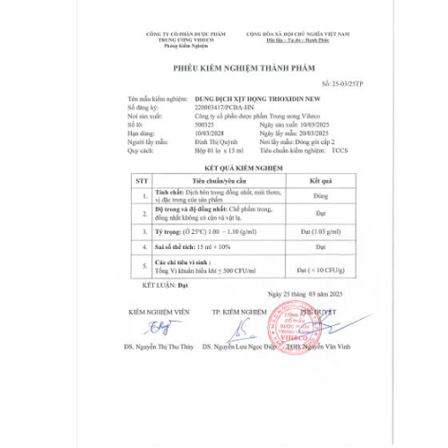 Combo GIA ĐÌNH - 3 xịt họng TRIOXIDIN NEW