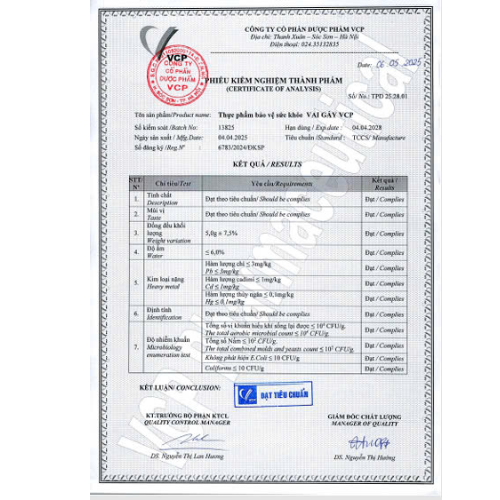 [MUA 5 TẶNG 1] TPBVSK Vai Gáy VCP - Hỗ trợ cải thiện tình trạng đau cứng cổ, đau vùng vai gáy - Hộp 20 gói