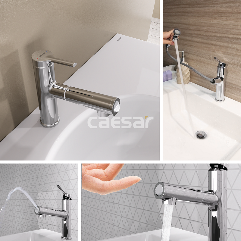 Vòi lavabo dây rút: Nâng tầm tiện nghi và thẩm mỹ cho không gian phòng tắm hiện đại