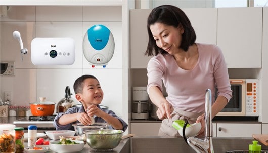 Bình nóng lạnh mini cho gian bếp thêm tiện ích hoàn hảo