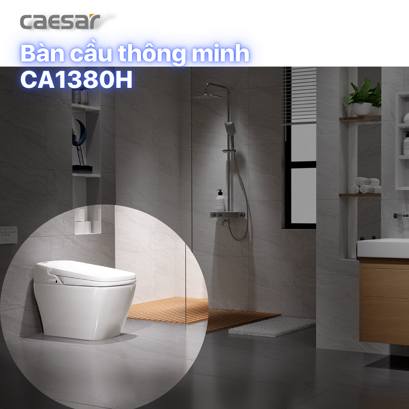 Khám phá sự tinh tế và sáng tạo của bồn cầu thông minh Caesar CA1380H
